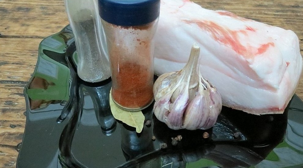 Сухая засолка сала с чесноком и перцем, пошаговый рецепт с фото